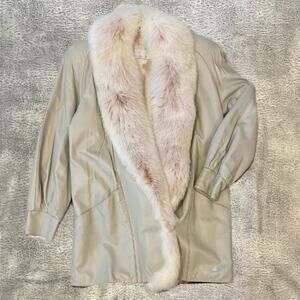 Design Assets vintage genuine leather coat